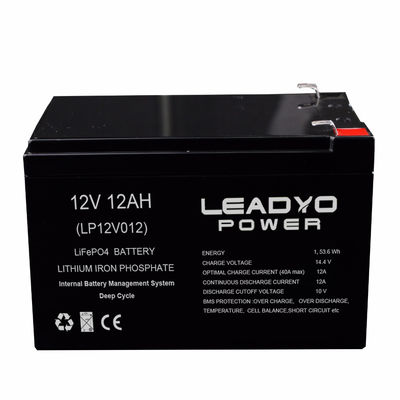 Oplaadbare Lifepo4 Deep Cycle-batterijen, 12V 10ah 12ah lithium-ionbatterijen