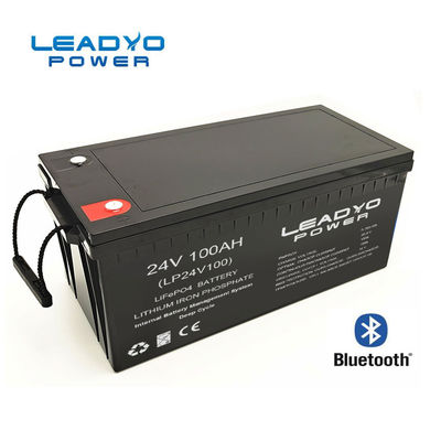 Slimme Diepe de Cycluslifepo4 Batterijen van Lithium ionenmarine battery 24v 100Ah voor Bootjachten met Bluetooth