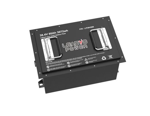 Lithium Golf Cart 36V 38.4V 80Ah LiFePO4 LFP-batterijpakket met LCD-LED-scherm / oplader