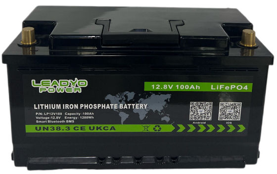 12.8V 100Ah LiFePO4 Recreatieve voertuigbatterijen Diepe cyclus L4 L5 Voor RV Camper