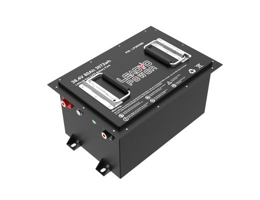 LiFePO4 Golfkar 48V 51.2V 100Ah Lithium Iron LFP-batterijen met LCD-LED-display / oplader