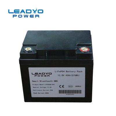 De Batterij van het Screwablegeval 12V 50Ah Lifepo4 met Bluetooth 197x166x168mm